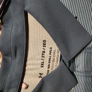 Under Armour Gray Polo Shirt 2XL